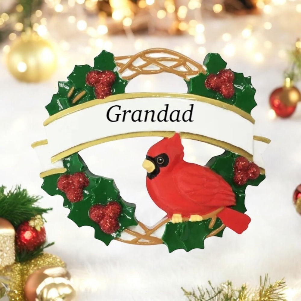 Memorial ornament for a loved one personalised in Ireland