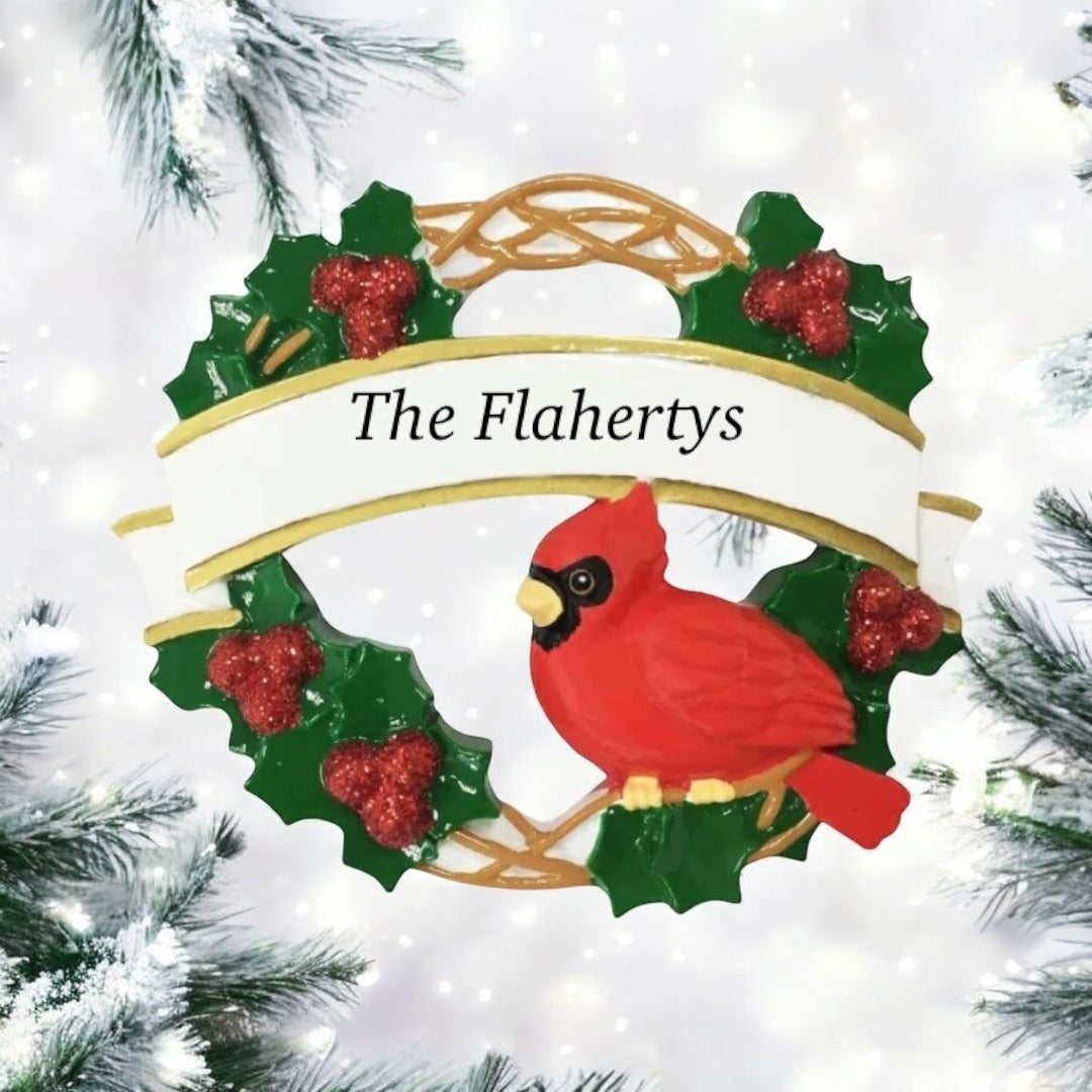 Memorial ornament personalised