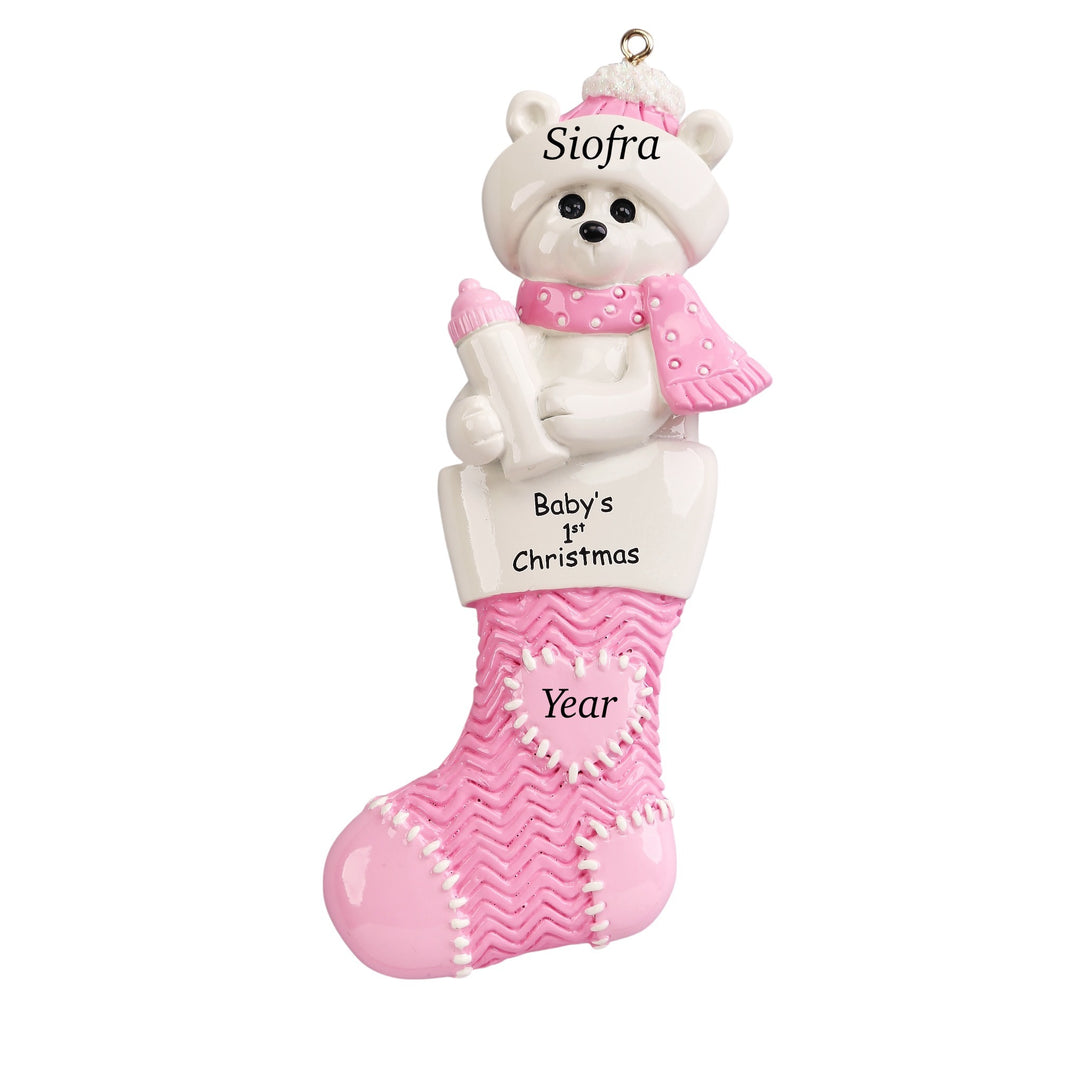 1st Christmas ornament Ireland for baby girl