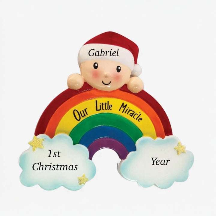Our little miracle personalised Christmas ornament Ireland