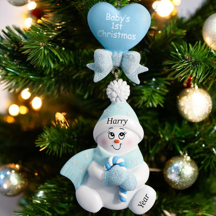 Candy cane 1st Christmas ornament with baby’s 1st name Ireland