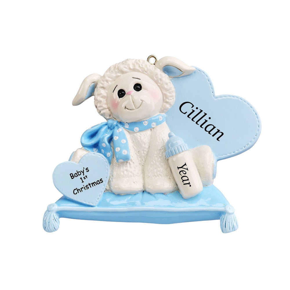 Baby lamb 1st Christmas Ornament for the tree