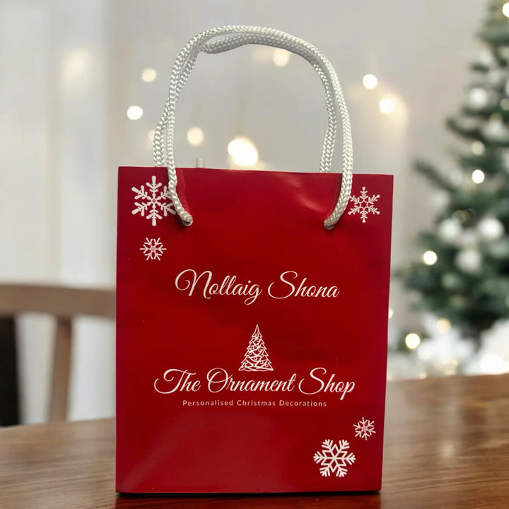 Lamp Post Family 4 Personalised Christmas Ornament
