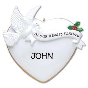 In Our Hearts Forever Personalised Christmas Ornament