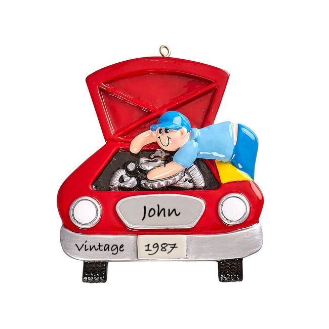 Mechanic Personalised Christmas Ornament