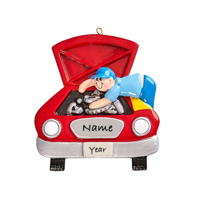 Mechanic Personalised Christmas Ornament