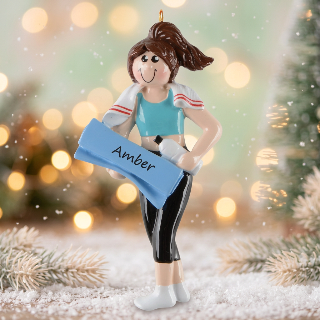 Mindful Relaxation Personalised Christmas Ornament