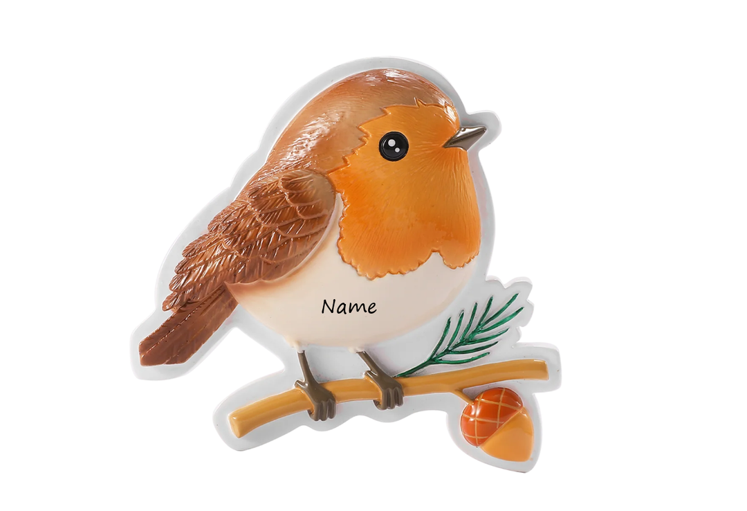 PX Robin Personalised Christmas Ornament