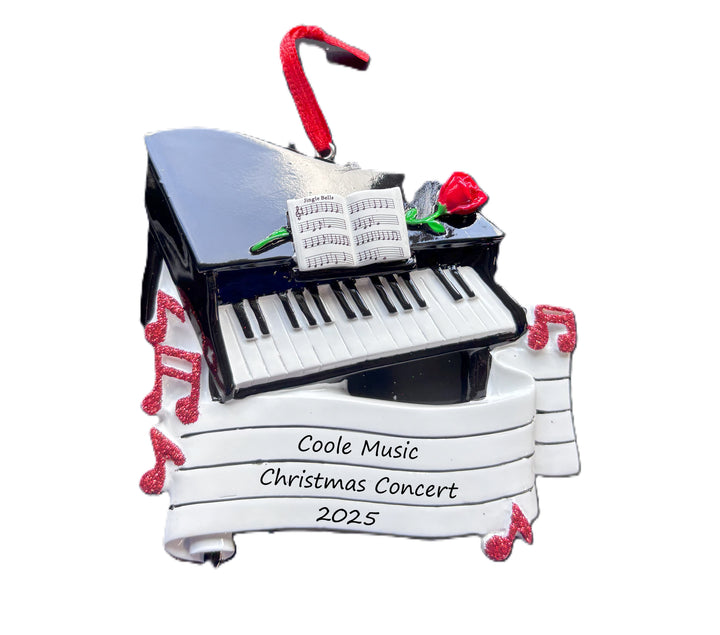 PX New Piano Personalised Christmas Ornament