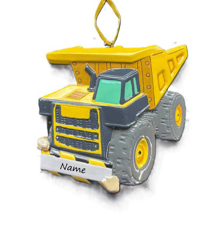 PX Dump Truck Personalised Christmas Ornament