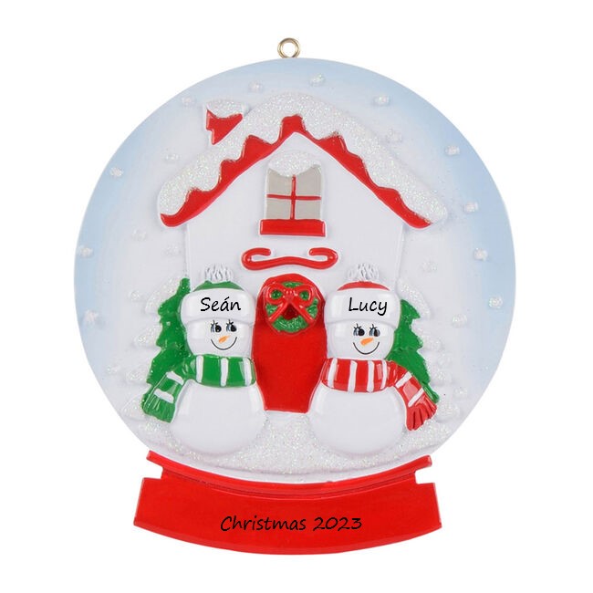 Shake Up Our Love Personalised Christmas Ornament