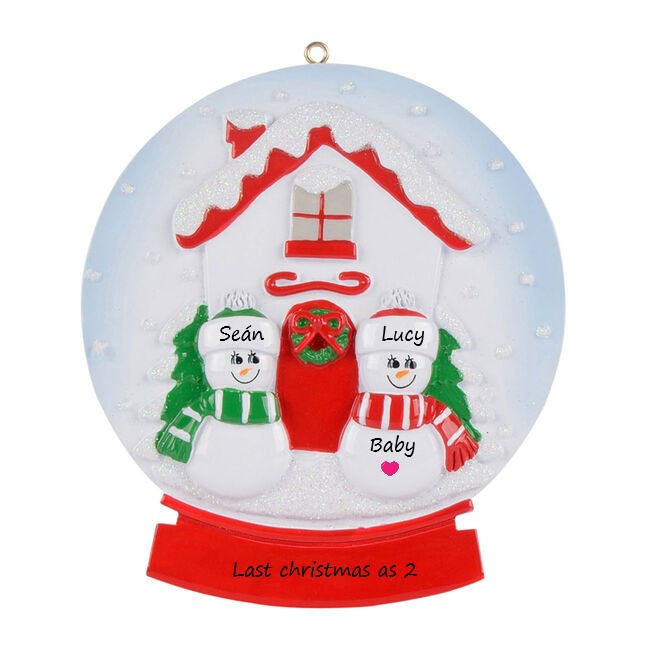 Shake Up Our Love Personalised Christmas Ornament