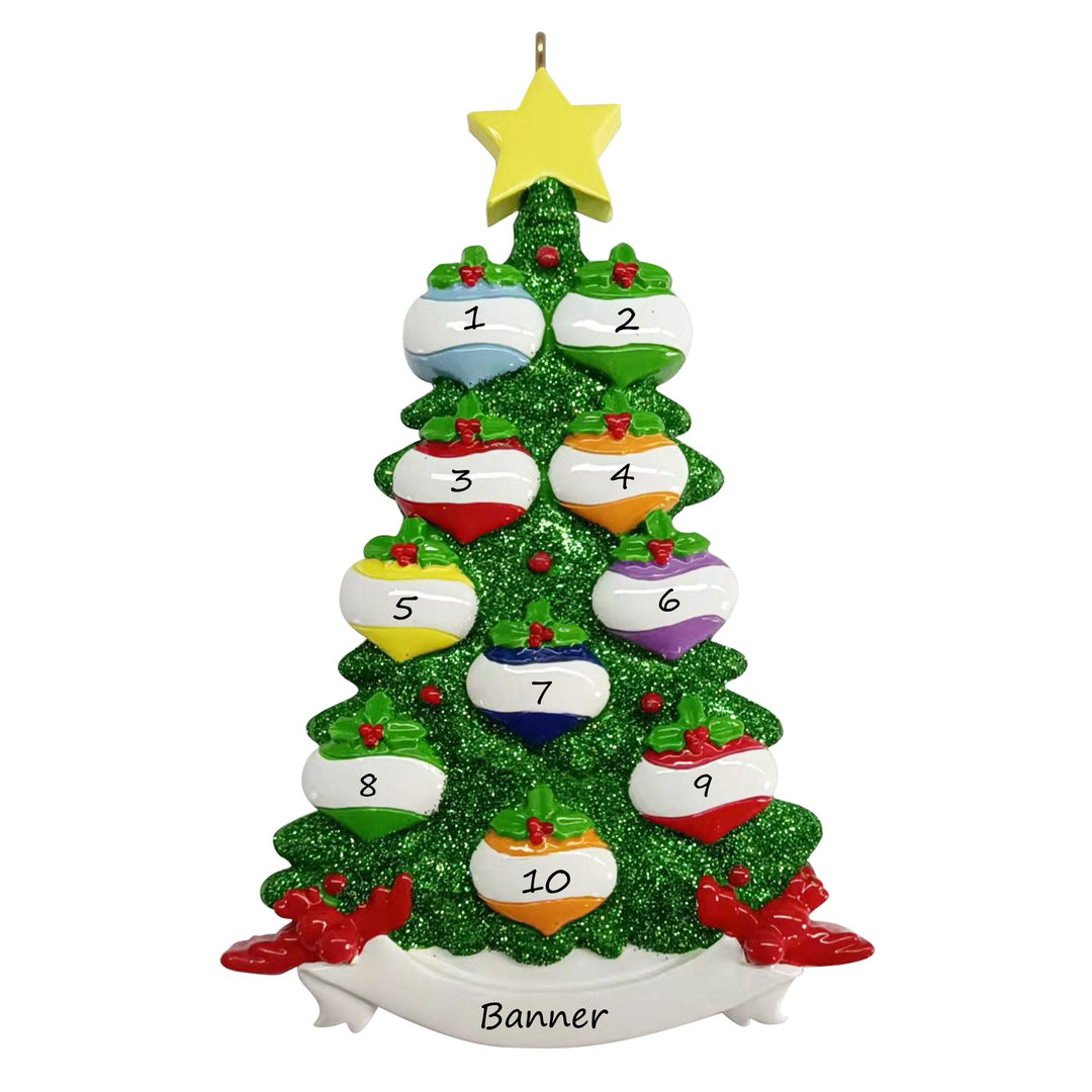 Green Glitter Tree 10