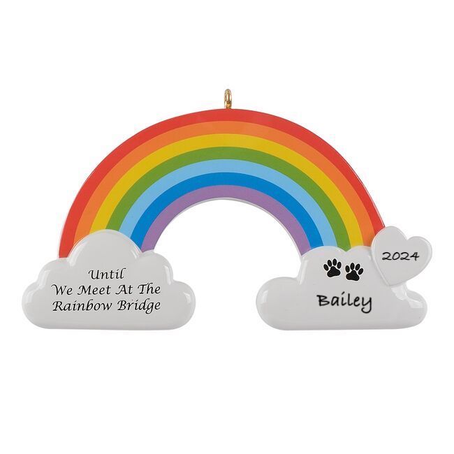 Pet Rainbow Bridge Personalised Christmas Ornament