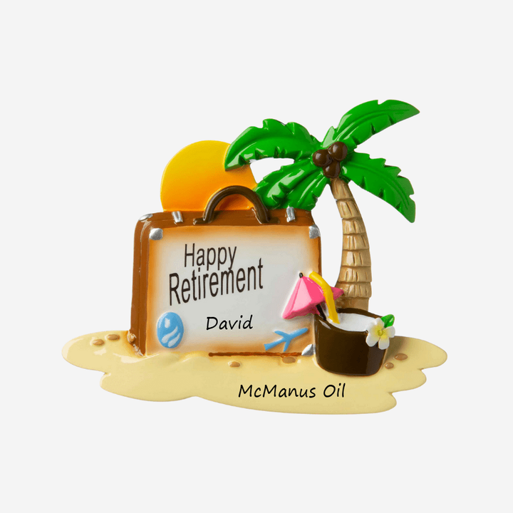 Retirement Personalised Christmas Ornament