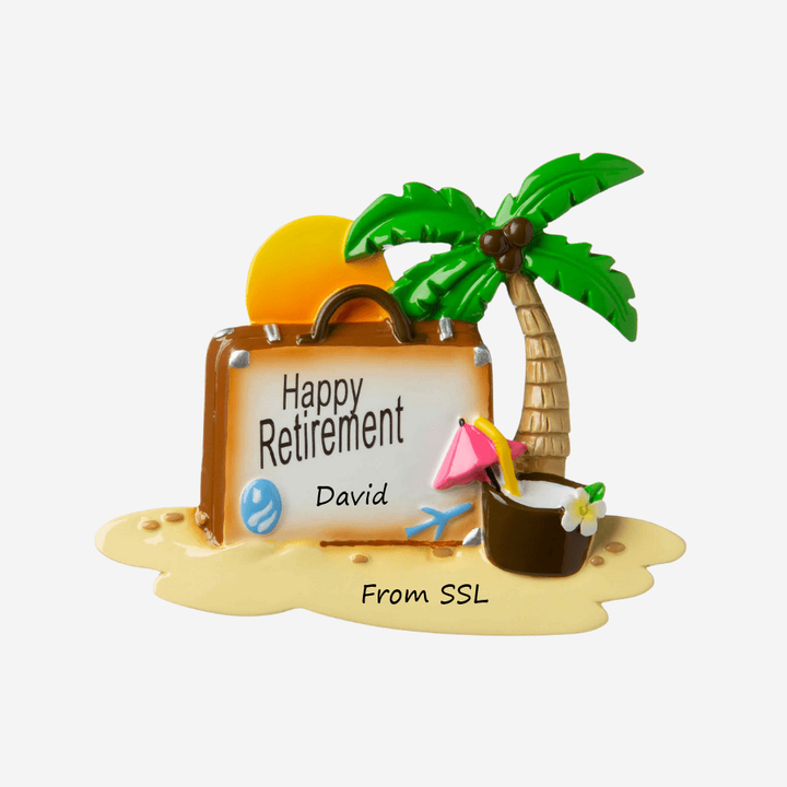 Retirement Personalised Christmas Ornament