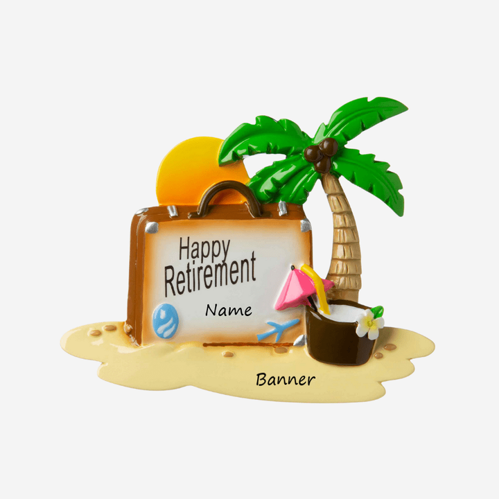 Retirement Personalised Christmas Ornament