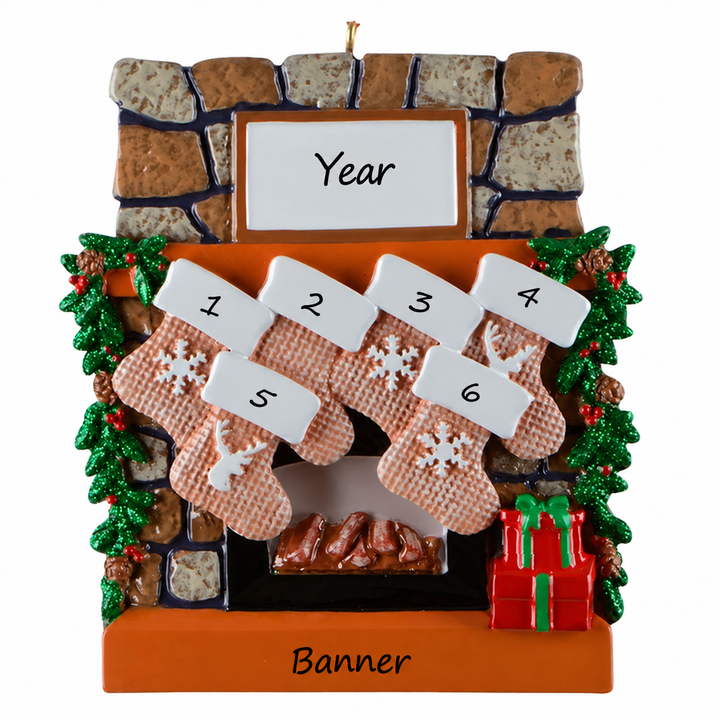 Rustic Fireplace Stockings 6