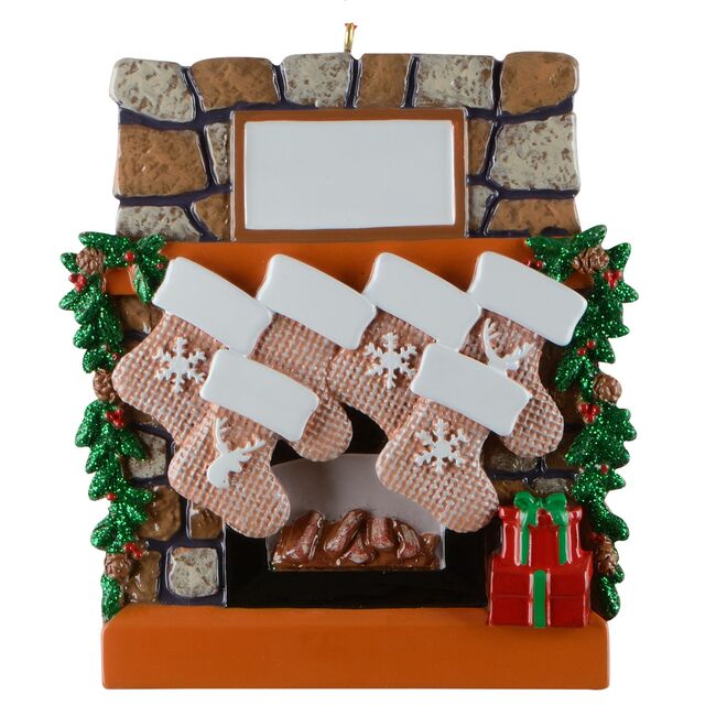 Rustic Fireplace Stockings 6