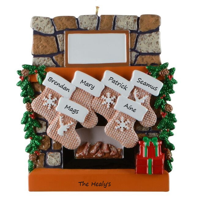 Rustic Fireplace Stockings 6