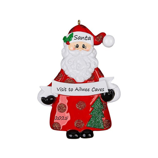 Santa Tree Personalised Christmas Ornament