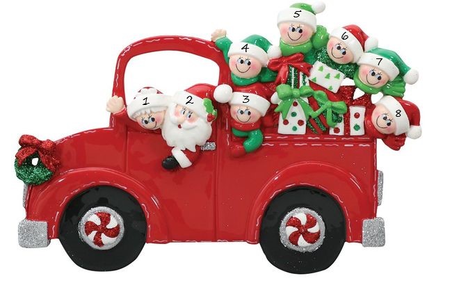 Christmas Table Decoration Santas Truck 8