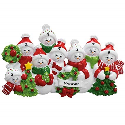 Snow family 8 Christmas Decoration