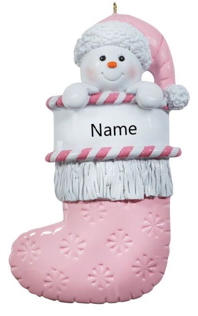 Snow girl stocking