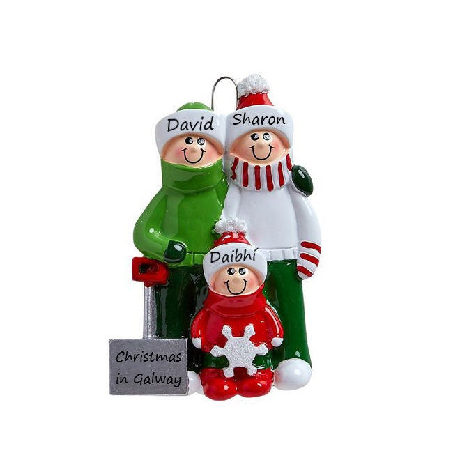 Snow Shovel Family 3 Personalised