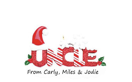 Uncle Personalised Christmas Ornament
