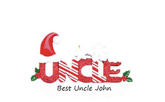 Uncle Personalised Christmas Ornament