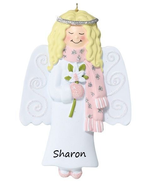 Christmas Victorian Angel Personalised Christmas Ornament