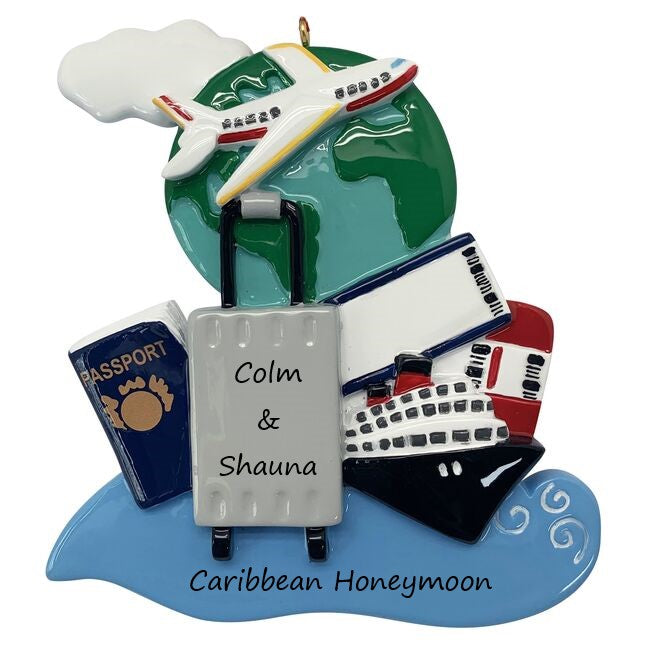 World Traveller Passport Personalised Christmas Ornament