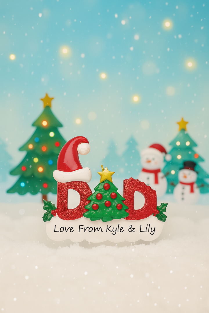 Dad Personalised Christmas Ornament