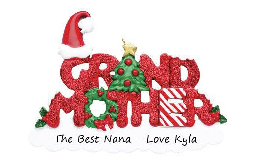 Grandmother Personalised Christmas Decoration