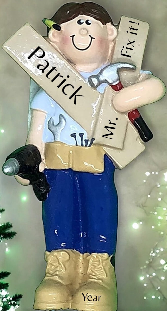 Mr. Fix It Personalised Christmas Ornament