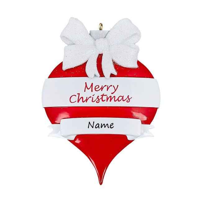 Merry Christmas Bauble Personalised Christmas Ornament