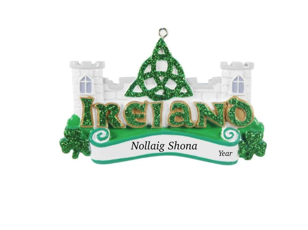 Ireland Personalised Christmas Ornament