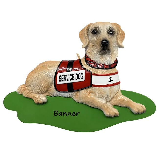 Service Dog Personalised Christmas Ornament