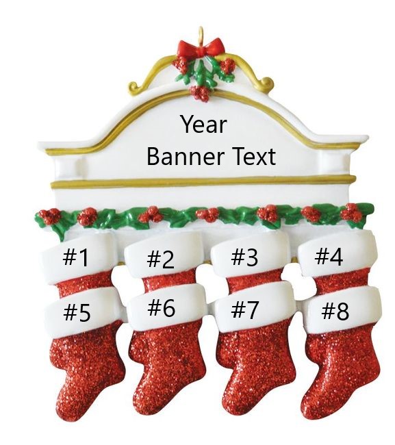 White Mantle Personalised Christmas Ornament