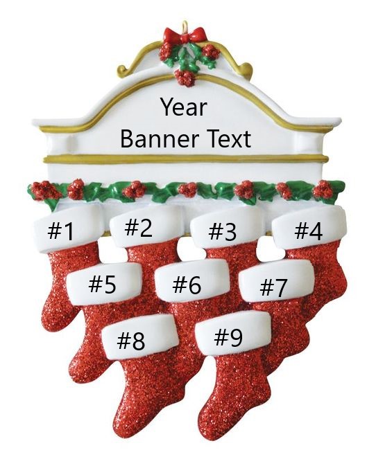White Mantle Personalised Christmas Ornament