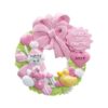 Baby’s 1st Christmas Pink Wreath Personalised Christmas Ornament