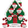 Candy Cane House 7 Personalised Christmas Ornament