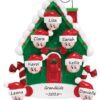 Candy Cane House 7 Personalised Christmas Ornament