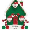 Candy Cane House 3 Personalised Christmas Ornament