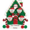 Candy Cane House 4 Personalised Christmas Ornament