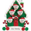 Candy Cane House 5 Personalised Christmas Ornament