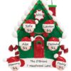 Candy Cane House 6 Personalised Christmas Ornament