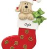 Dog Stocking Personalised Christmas Ornament