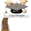 Graduation Cap Personalised Christmas Ornament
